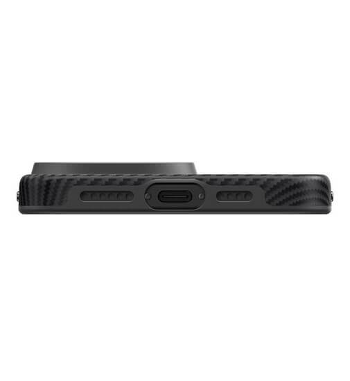 Magsafe Калъф за iPhone 16 Pro, Pitaka Military-Grade Protective Black-Grey Twill Case, Черен (8)