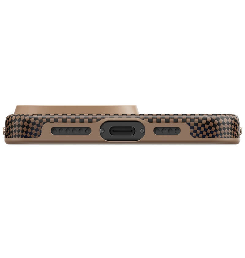 Magsafe Калъф за iPhone 16 Pro, Pitaka Military-Grade Protective Sunset Case, Кафяв (7)