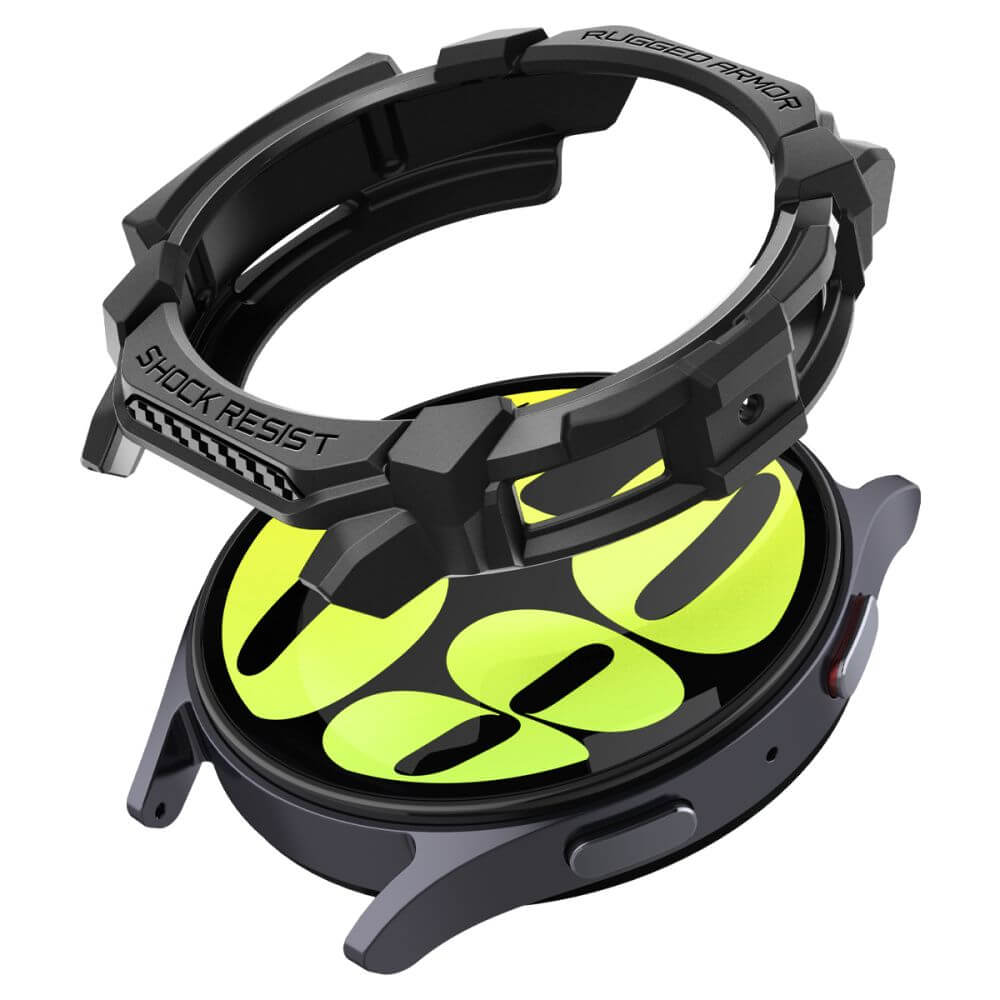 Калъф за Samsung Watch Ultra 47 mm, Spigen Rugged Armor Case, Черен (2)