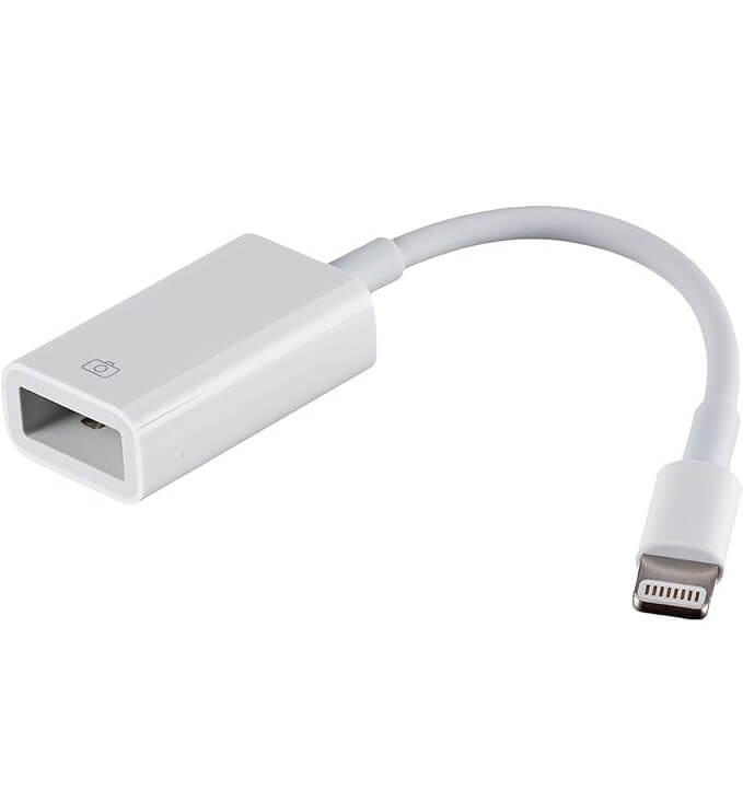 Видео Адаптер, Apple Lightning to USB Camera Adapter MD821ZM/A, Бял (2)