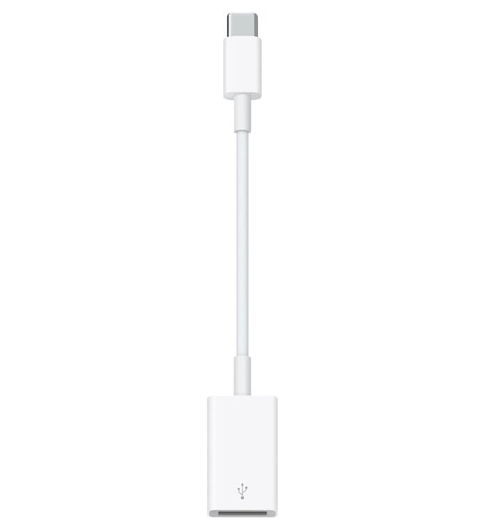 Адаптер, Apple USB-C to USB-A Adapter MW5L3ZM/A, Бял