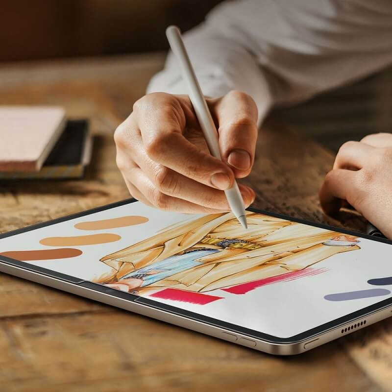 Матов Протектор за iPad Air 11 M4-M3-M2, ESR Paper Feel Glass, Прозрачен (5)