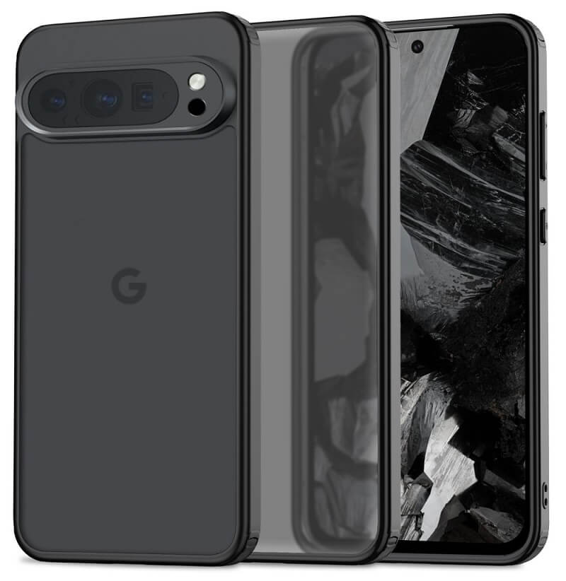 Матов Калъф за Google Pixel 9 Pro XL, Tech-Protect MagMat Hybrid Case, Черен