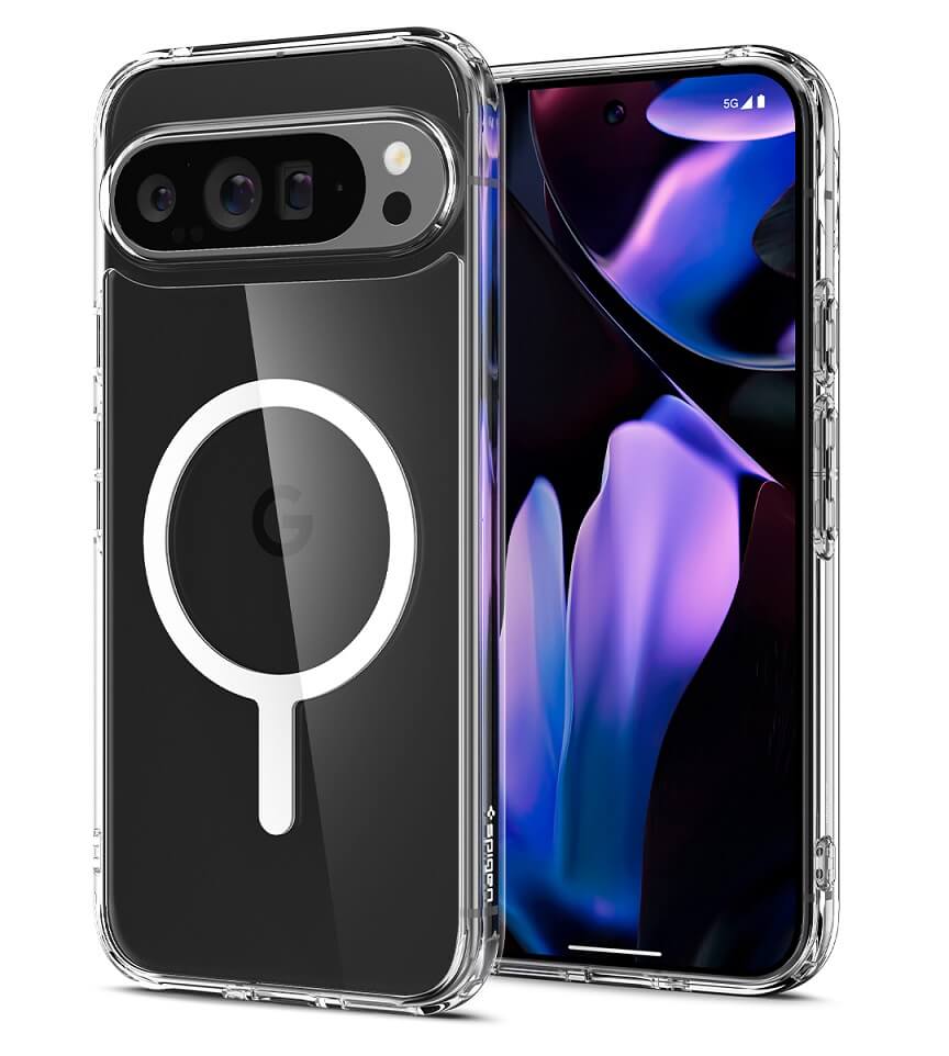 Magsafe Противоударен Калъф за Google Pixel 9 Pro XL, Spigen Ultra Hybrid Case, Бял