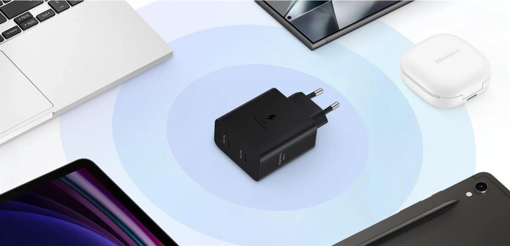 Оригинално Зарядно Samsung 50W Power Adapter Duo USB-C (5A/1.8m) EP-T5020XBE, Черен (7)