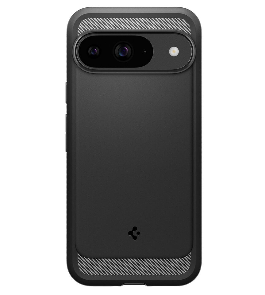 Противоударен Калъф за Google Pixel 9 Pro/ 9, Spigen Rugged Armor Case, Черен (2)