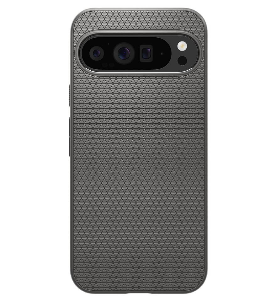 Противоударен Калъф за Google Pixel 9 Pro XL, Spigen Liquid Air Case, Сив (2)