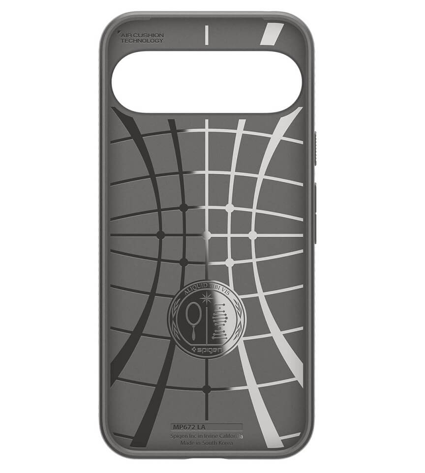 Противоударен Калъф за Google Pixel 9 Pro XL, Spigen Liquid Air Case, Сив (4)