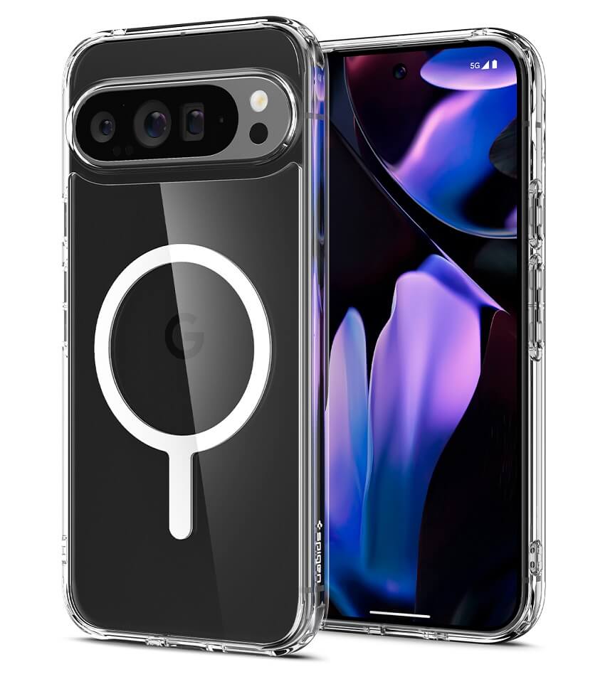Magsafe Противоударен Калъф за Google Pixel 9 Pro/ 9, Spigen Ultra Hybrid Case, Бял