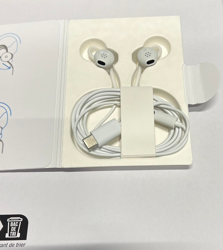 Оригинални Слушалки USB-C Google Pixel Earbuds Handsfree, Бял (8)