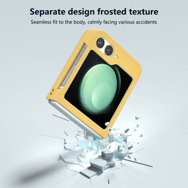 Тънък Калъф за Samsung Galaxy Z Flip 7 FE/Z Flip 6, Thin PC Case, Жълт (7)