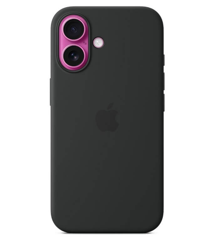 Оригинален Силиконов Калъф за iPhone 16, Silicone Magsafe Case MYY13ZM/A, Черен (2)
