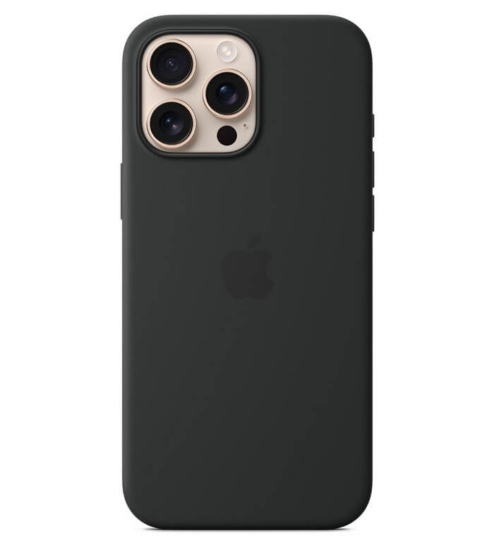 Оригинален Силиконов Калъф за iPhone 16 Pro, Silicone Magsafe Case MYYJ3ZM/A, Черен