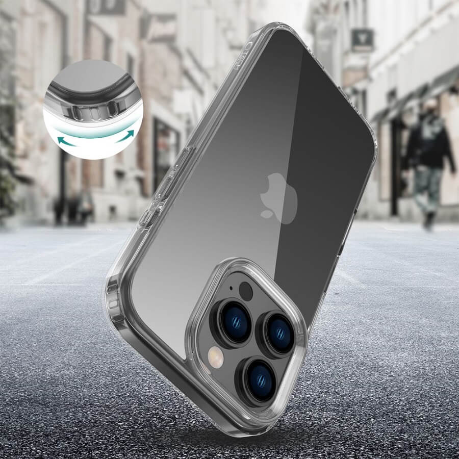 Калъф за iPhone 16 Pro, Tech-Protect FlexAir Hybrid Clear Case, Прозрачен (3)