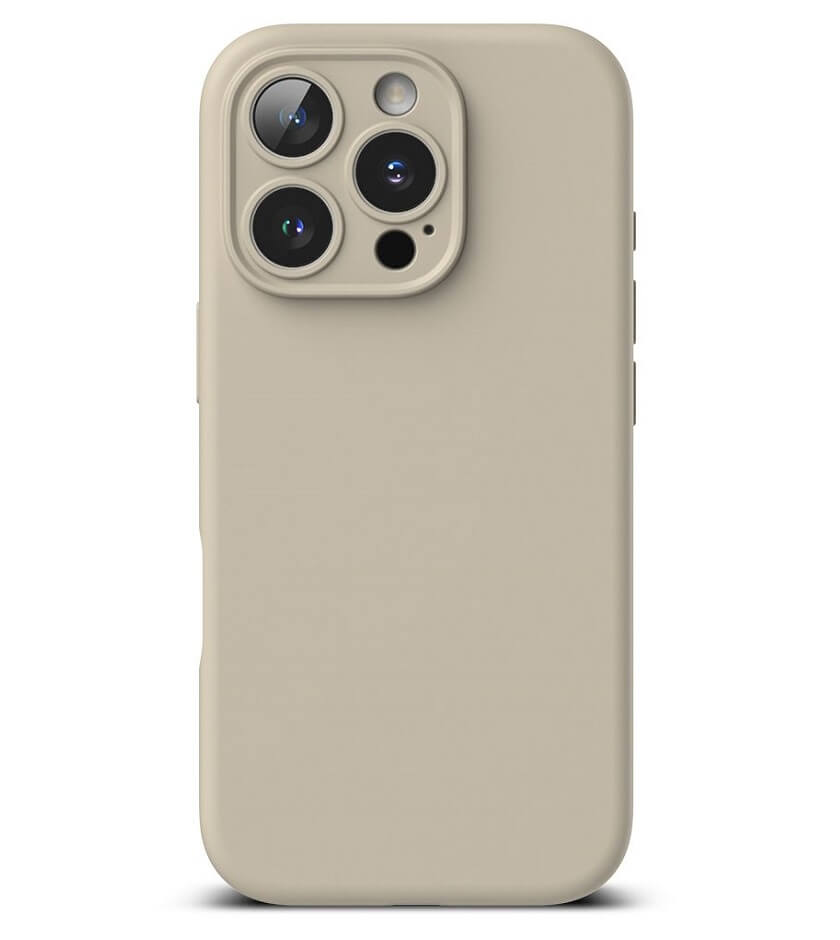 Magsafe Калъф за iPhone 16 Pro Max, Ringke Silicone Magnetic Case, Бежов (3)
