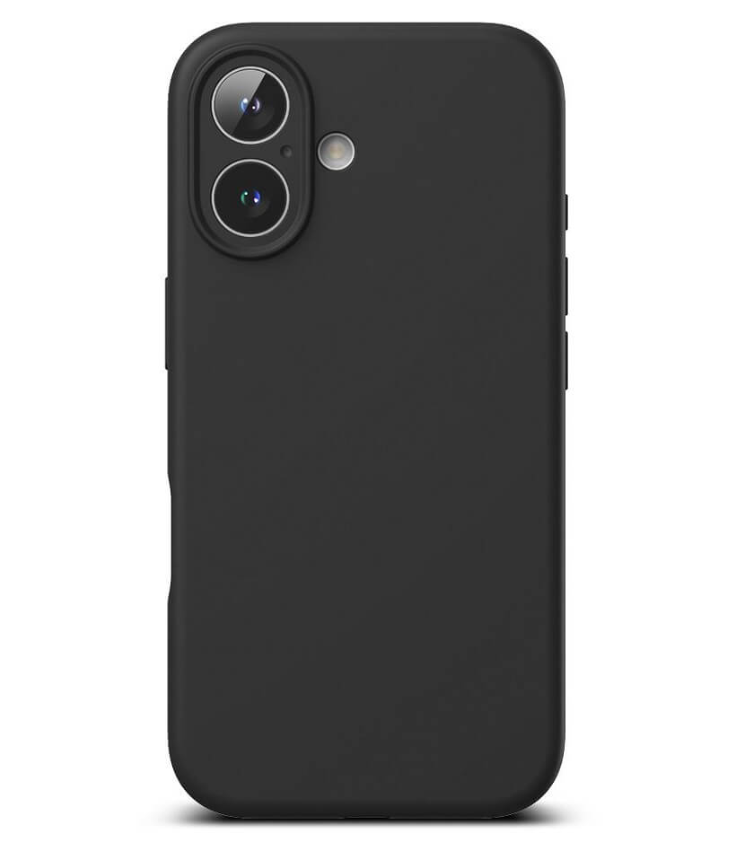 Magsafe Калъф за iPhone 16, Ringke Silicone Magnetic Case, Черен (3)