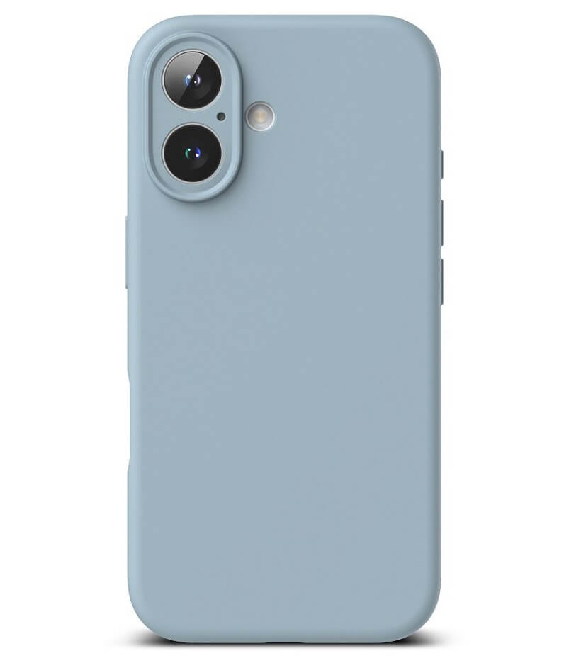 Magsafe Калъф за iPhone 16, Ringke Silicone Magnetic Case, Син (3)