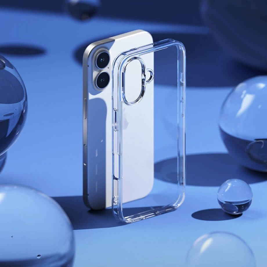 Противоударен Калъф за iPhone 16, Ringke Fusion Case, Прозрачен (5)