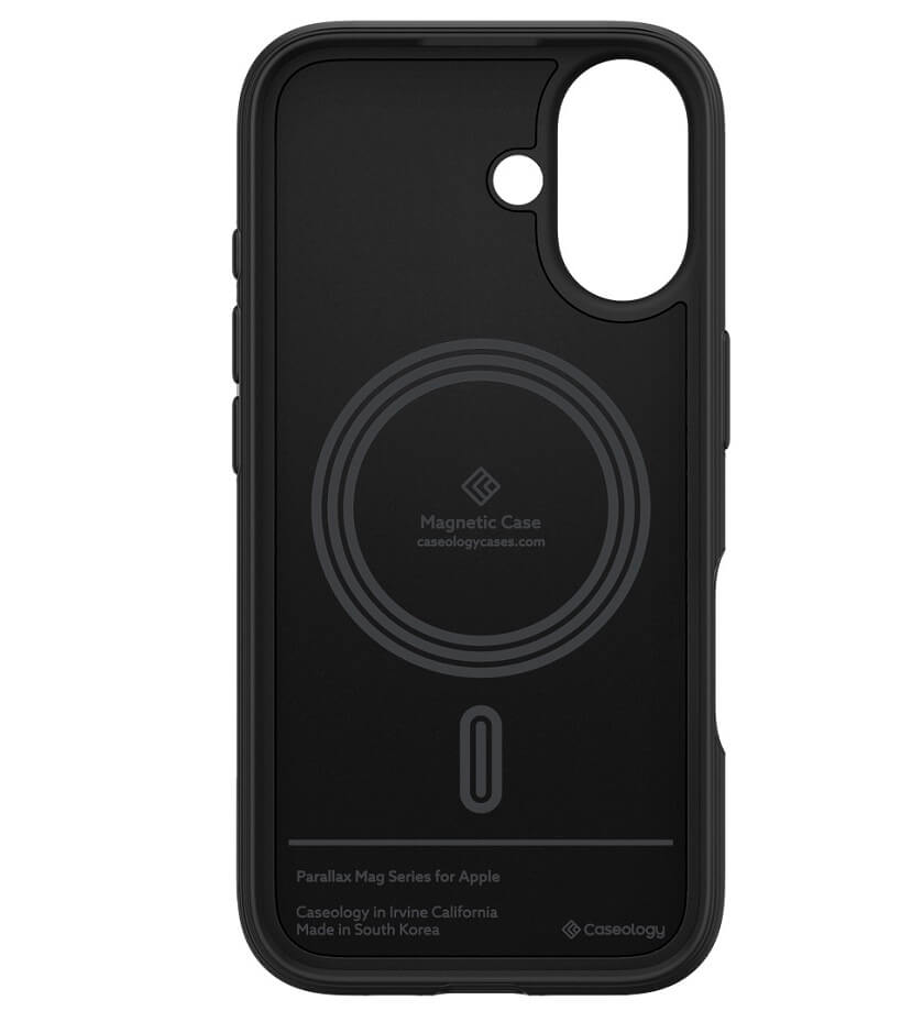 Magsafe Калъф за iPhone 16, Spigen Caseology Parallax, Черен (3)