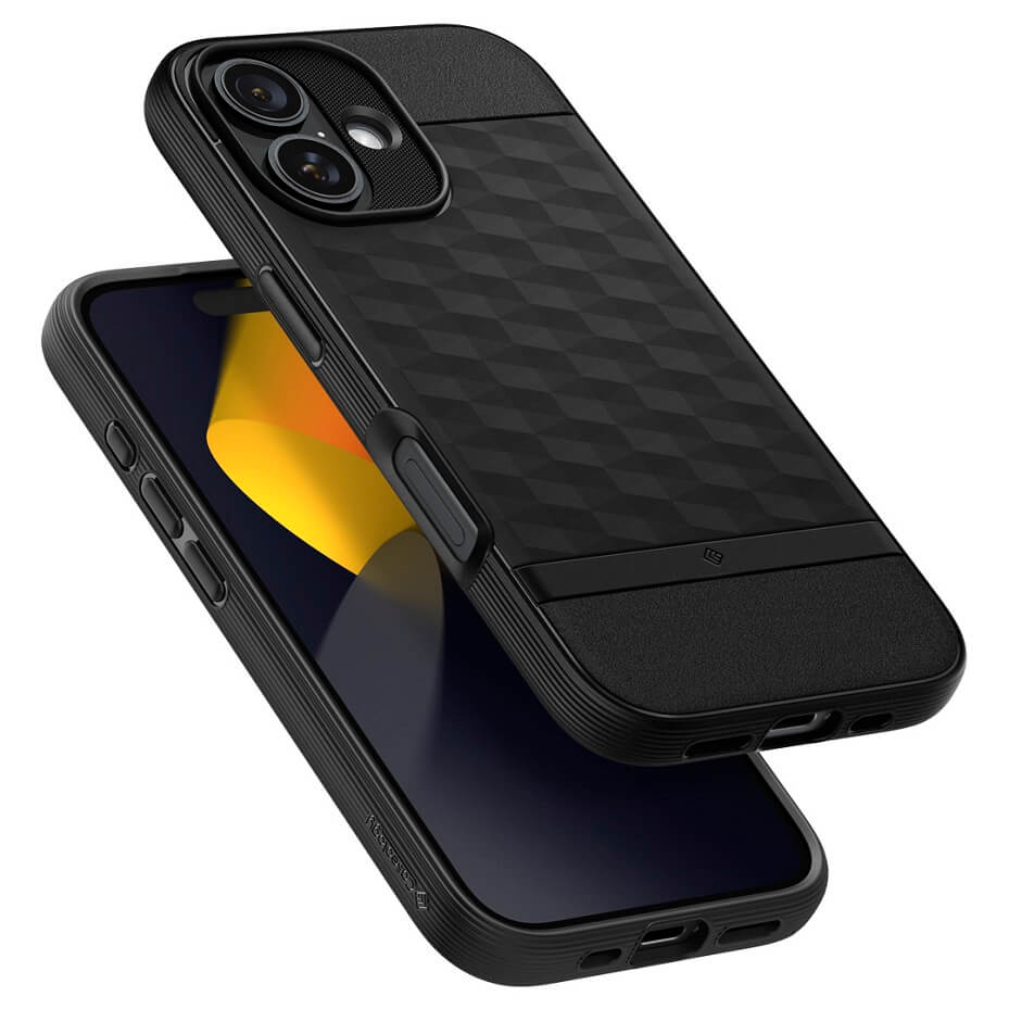 Magsafe Калъф за iPhone 16, Spigen Caseology Parallax, Черен (7)