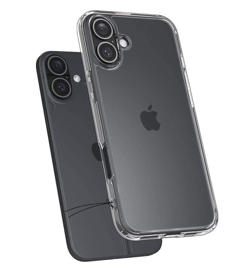 Противоударен Калъф за iPhone 16, Spigen Ultra Hybrid Clear Case, Прозрачен (4)