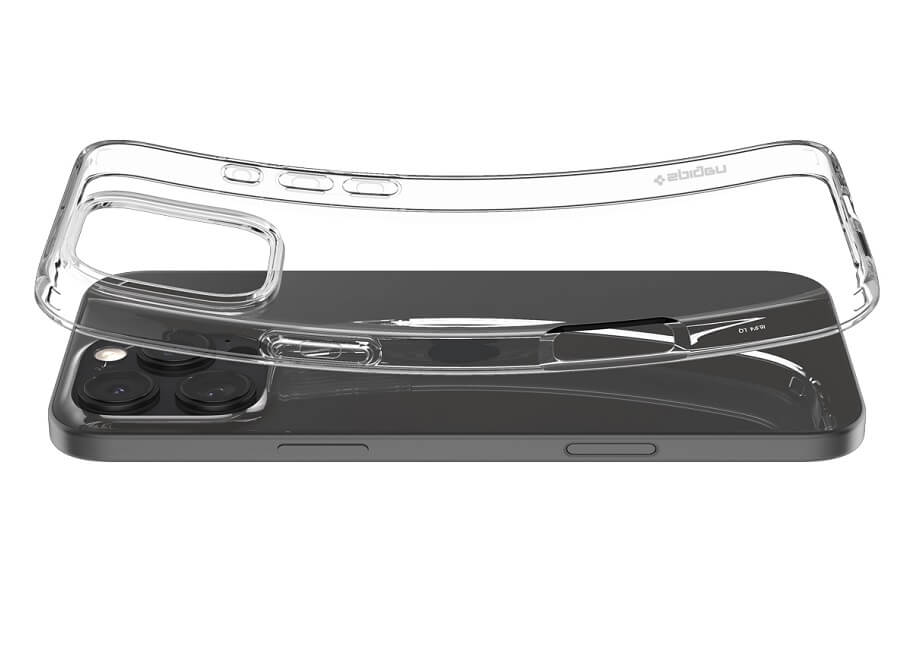 Противоударен Силиконов Калъф за iPhone 16 Pro, Spigen Liquid Crystal Case, Прозрачен (7)