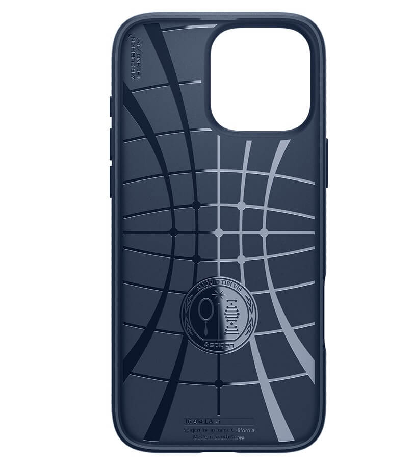 Противоударен Калъф за iPhone 16 Pro Max, Spigen Liquid Air Case, Син (4)