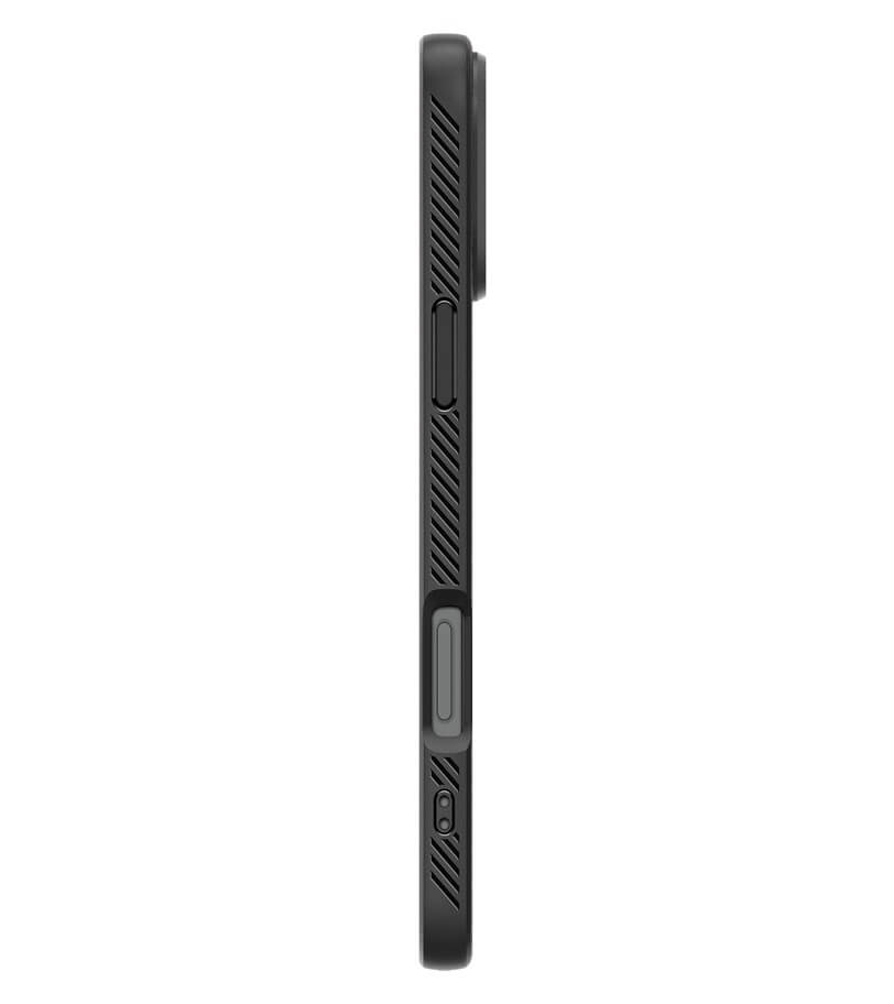Противоударен Калъф за iPhone 16 Pro, Spigen Liquid Air Case, Черен (4)