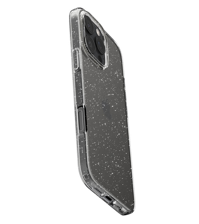 Блестящ Калъф за iPhone 16 Pro, Spigen Liquid Crystal Glitter Case, Прозрачен (3)