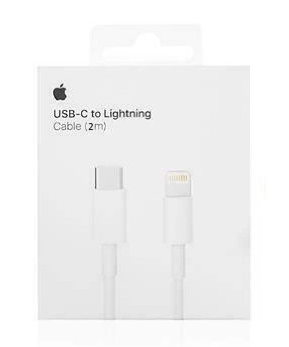 Оригинален USB-C Кабел за iPhone, Apple (Lightning) MQGH2ZM/A 2m, Бял