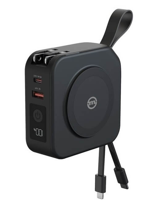 Magsafe Външна Батерия, Combo Travel Charger 10000mAh 22.5W, Черен (5)