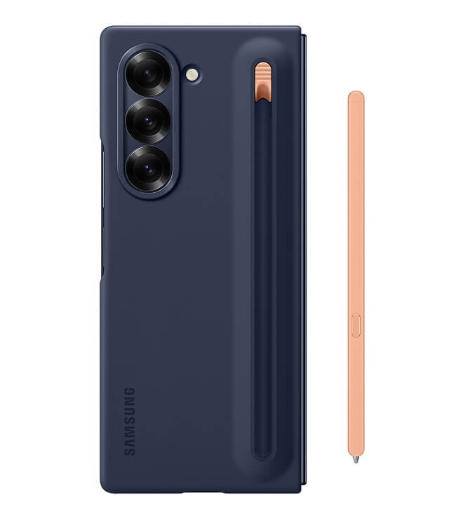 Оригинален Калъф с Писалка за Samsung Z Fold 6, Slim S Pen Case EF-OF95PCNEGWW, Син