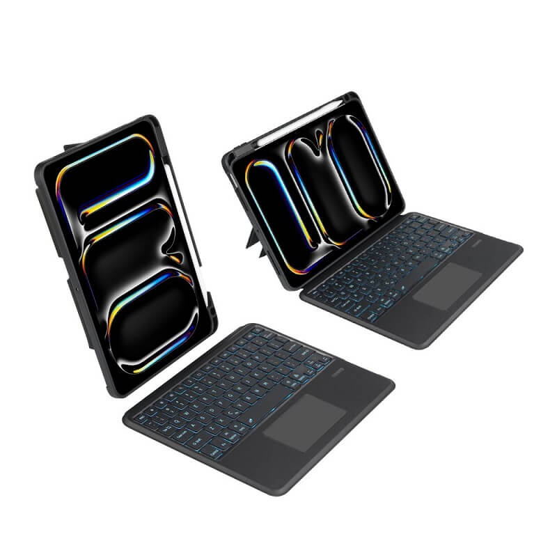 Калъф с Клавиатура за iPad Pro 11 2025-2024, Tech-Protect SC Pen Magnetic Keyboard Case, Черен (7)