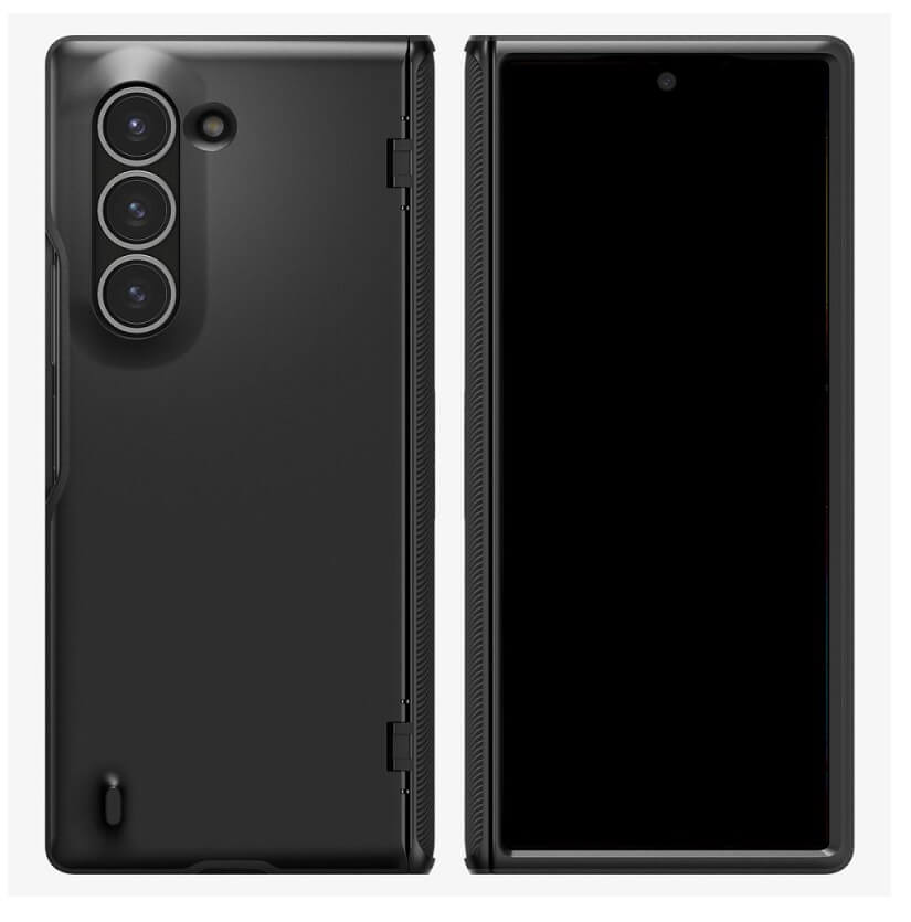 Калъф с Предпазител за Samsung Z Fold 6, Spigen Slim Armor Pro Case, Черен (2)
