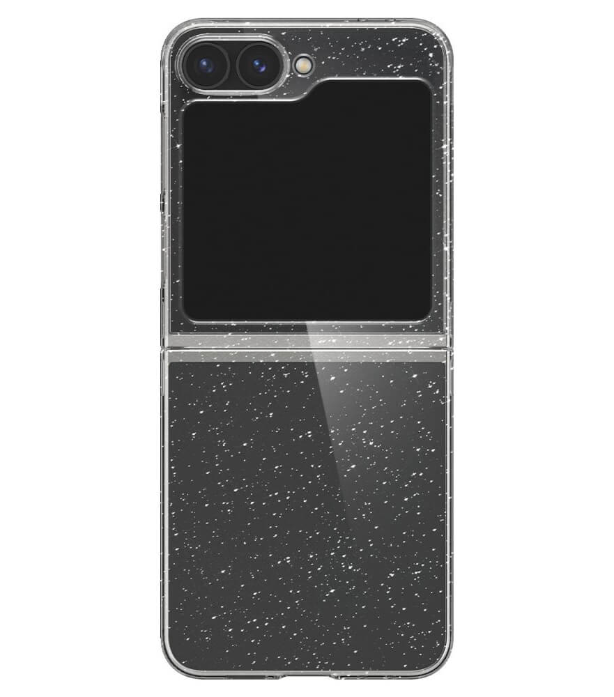Блестящ Калъф за Samsung Z Flip 7 FE/Z Flip 6, Spigen AirSkin Glitter Case, Прозрачен (2)