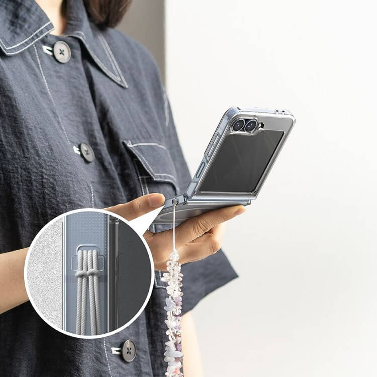 Magsafe Тънък Калъф за Samsung Z Flip 7 FE/Z Flip 6, Ringke Fusion Case, Прозрачен (7)