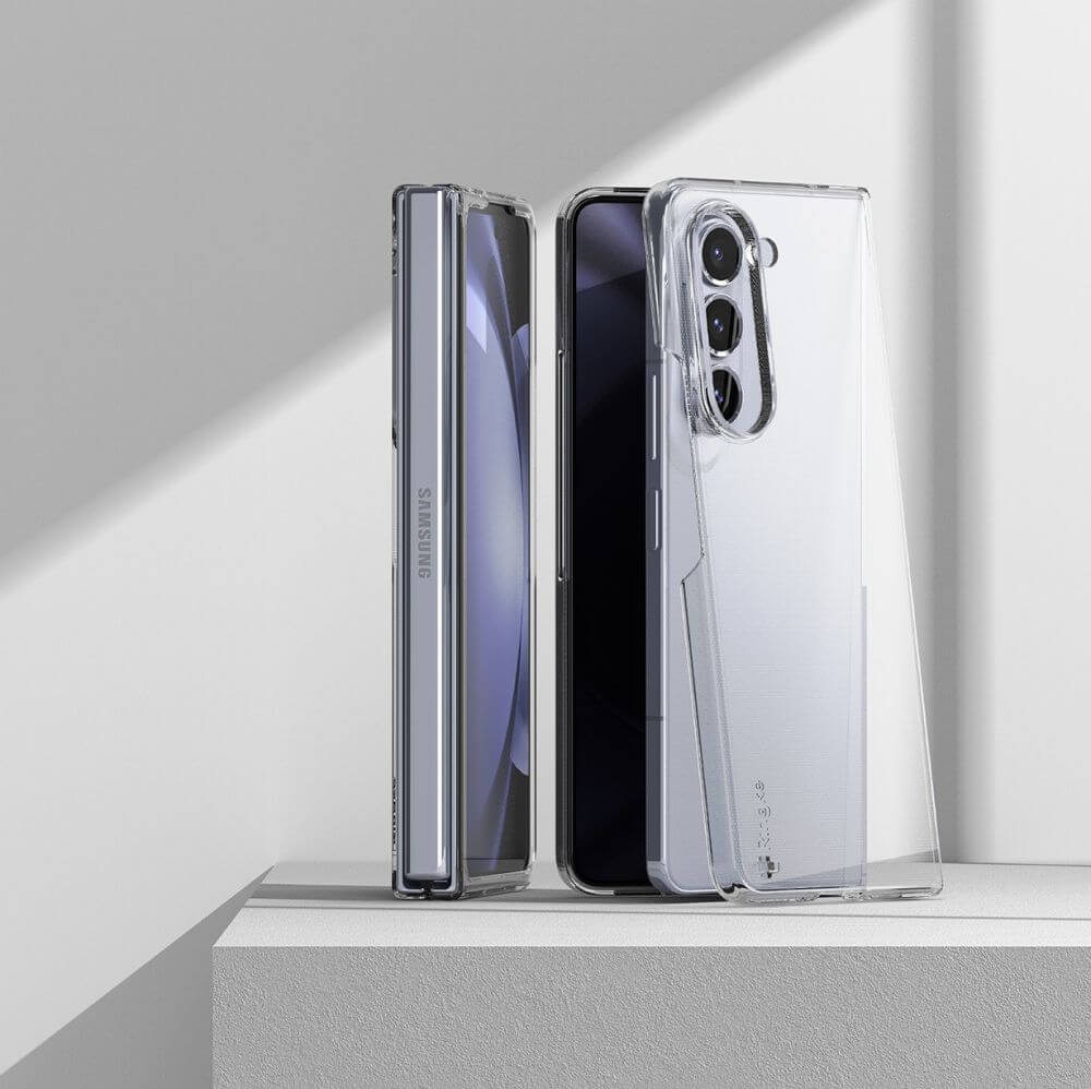 Поликарбонатен Калъф за Samsung Z Fold 6, Ringke Fusion Case, Прозрачен (7)