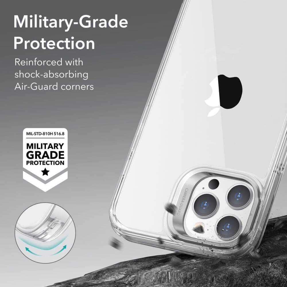 Калъф за iPhone 14 Pro Max, ESR Classic Hybrid Kickstand Case, Прозрачен (3)