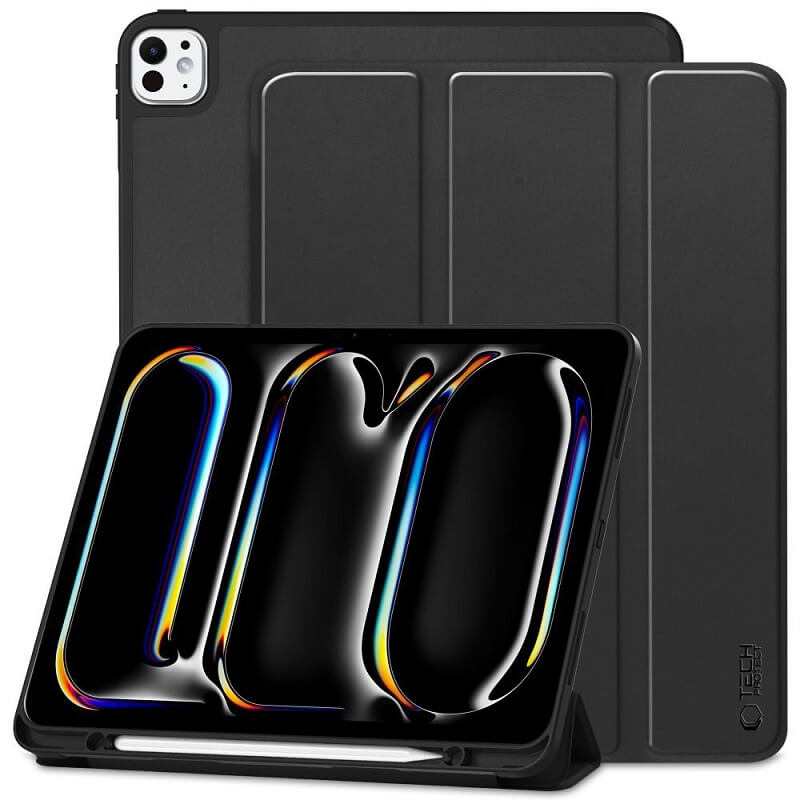 Защитен Калъф за Калъф за iPad Pro 13 2025-2024, Tech-Protect Trifold Slim Case, Черен