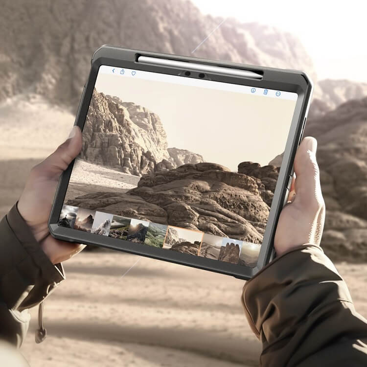 Противоударен Калъф за iPad Air 13" M4/ M3/ M2, Supcase Unicorn Beetle Pro Case, Черен (6)