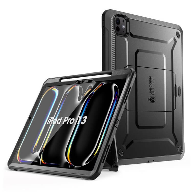 Противоударен Калъф за iPad Pro 13 2025-2024, Supcase Unicorn Beetle Pro Case, Черен