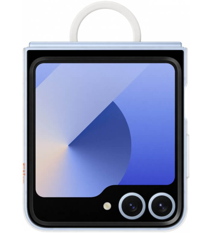 Оригинален Калъф за Samsung Z Flip 7 FE/Z Flip 6, Clear Case EF-QF741CTEGWW, Прозрачен (5)