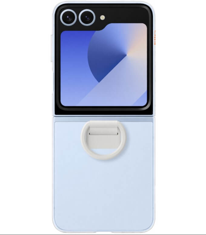 Оригинален Калъф за Samsung Z Flip 7 FE/Z Flip 6, Clear Case EF-QF741CTEGWW, Прозрачен (2)