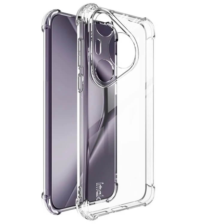 Противоударен Силиконов Калъф за Huawei Pura 70 Pro, Imak Shockproof TPU Case, Прозрачен