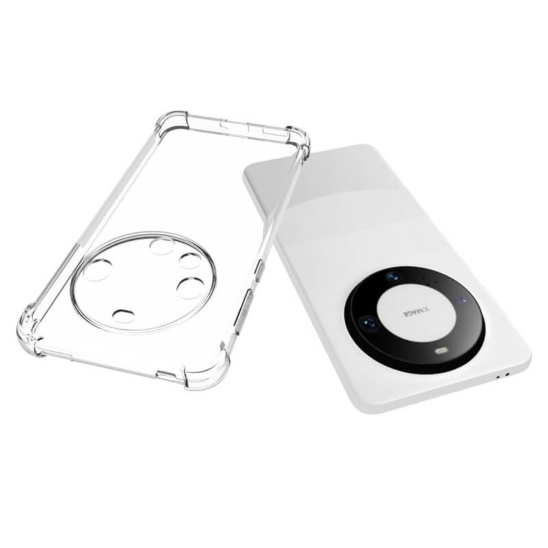 Противоударен Силиконов Калъф за Huawei Mate 60 Pro, GKK Shockproof Case, Прозрачен (2)
