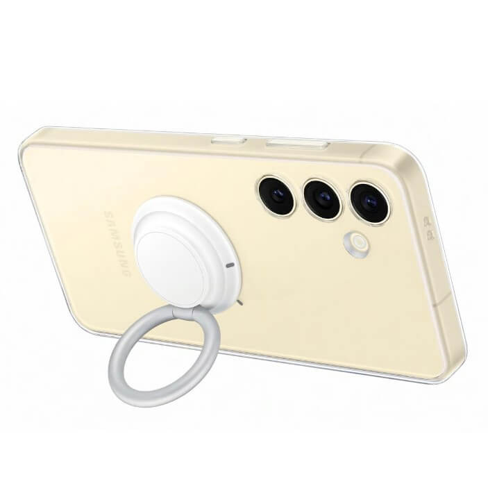 Оригинален Калъф с Поставка за Samsung S24, Clear Gadget Case EF-XS921CTEGWW, Прозрачен (4)