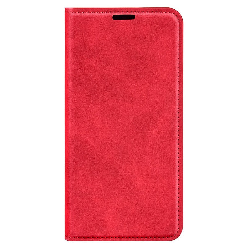 Кожен Калъф с Джобове за Xiaomi 14 Ultra, Wallet Book Case, Червен (5)