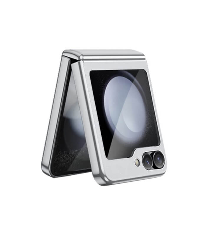 Калъф с Предпазител за Samsung Galaxy Z Flip 7 FE/Z Flip 6, GKK Electroplating Magnetic Hinge Case, Бежов (2)