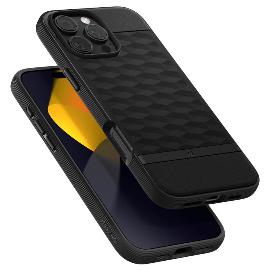Magsafe Калъф за iPhone 16 Pro Max, Spigen Caseology Parallax, Черен (5)