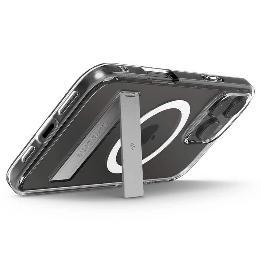 Magsafe Калъф за iPhone 16 Pro Max, Spigen Caseology Capella Kickstand Case, Прозрачен (8)